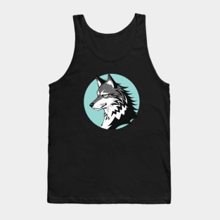 Wolf Tshirt, Wolf Shirt, Wolf Graphic Design, Gift for Her, Gift for Him, Animal Shirt, Grey Wolf, Art Graphic Tank Top